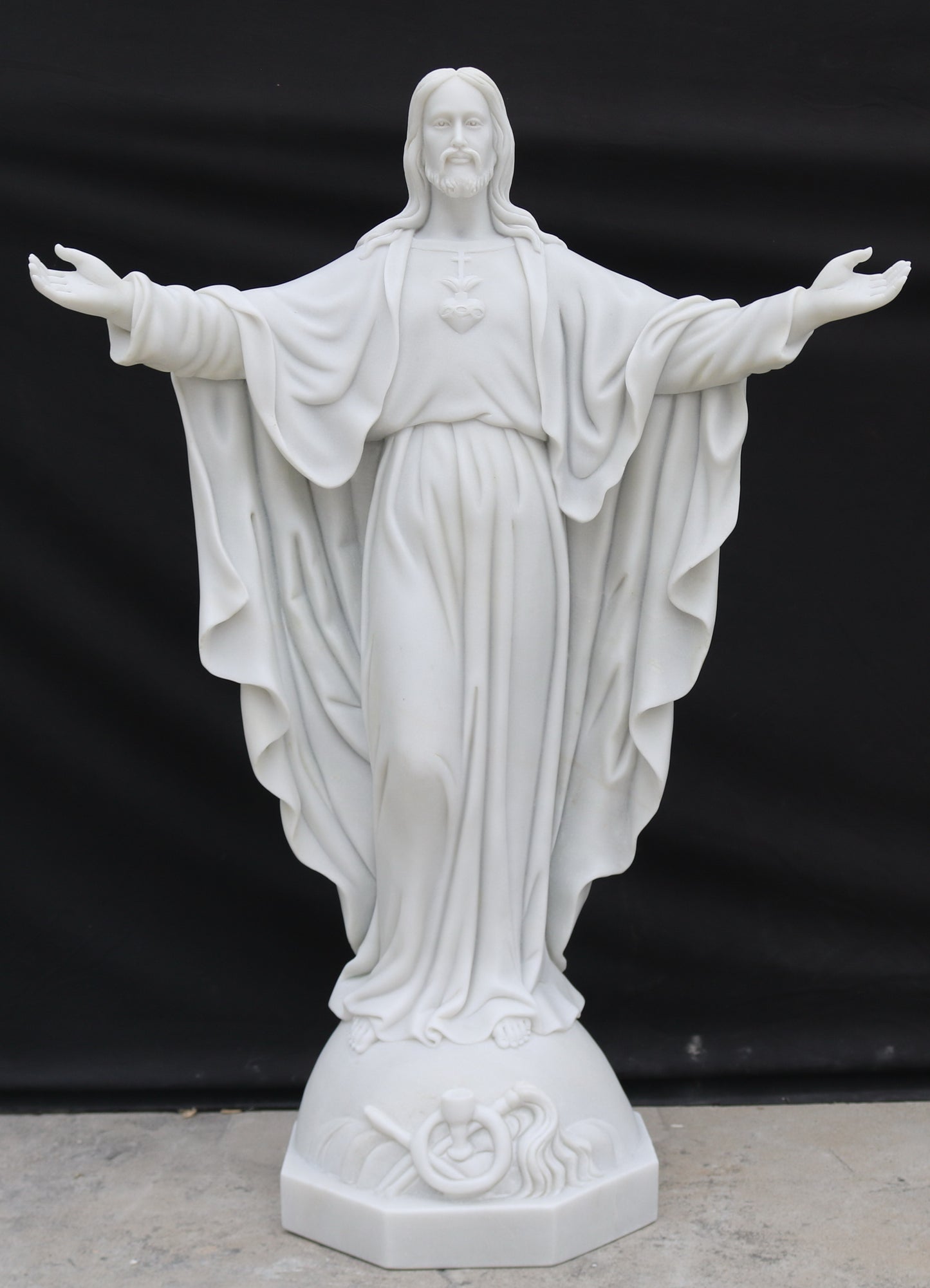 Marble Statue - Sacred Heart of Jesus