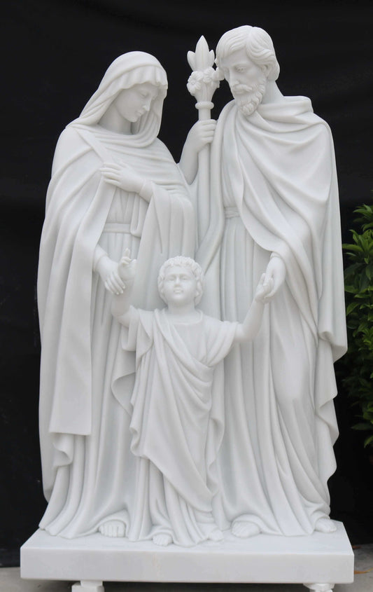 Marble Statue - Holy Family