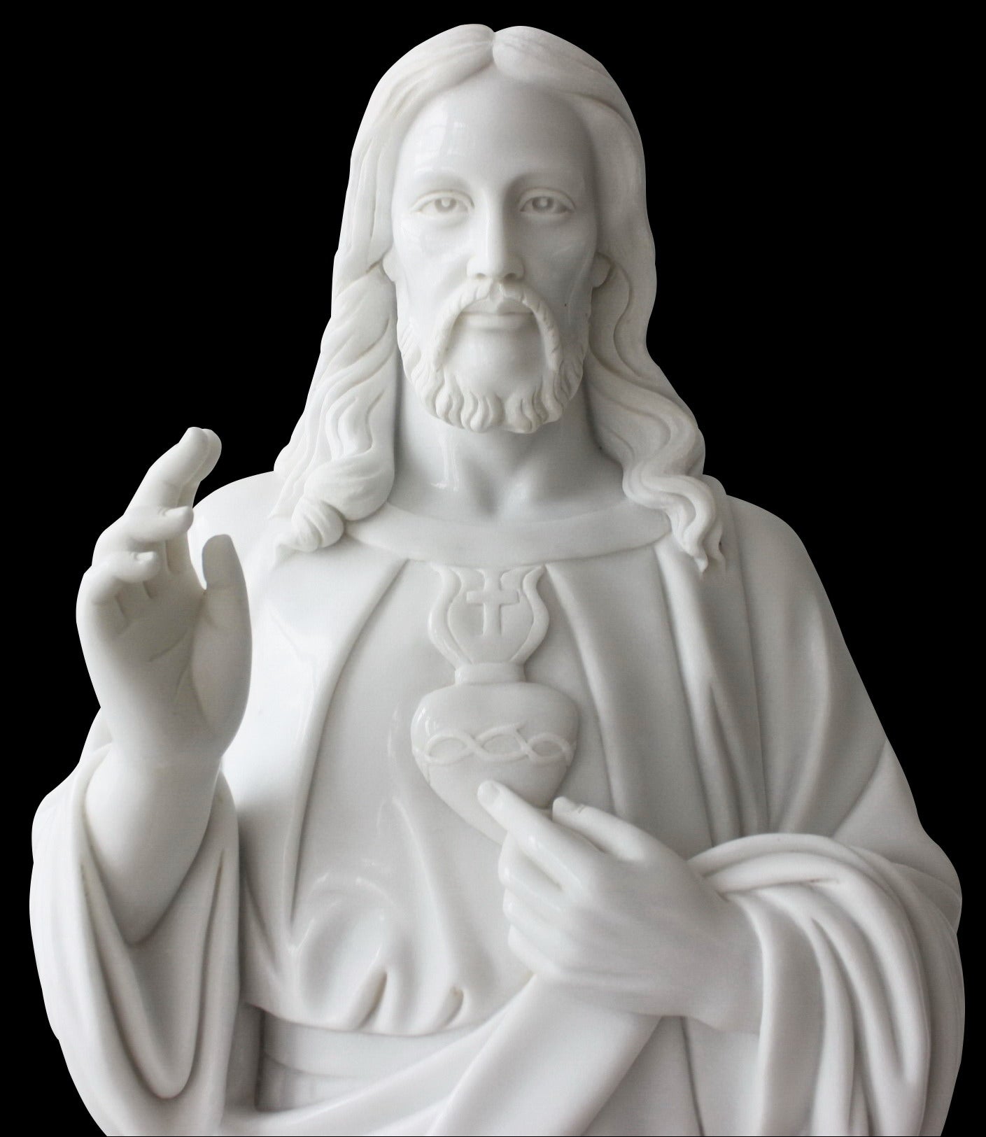 Marble Statue - Sacred Heart of Jesus