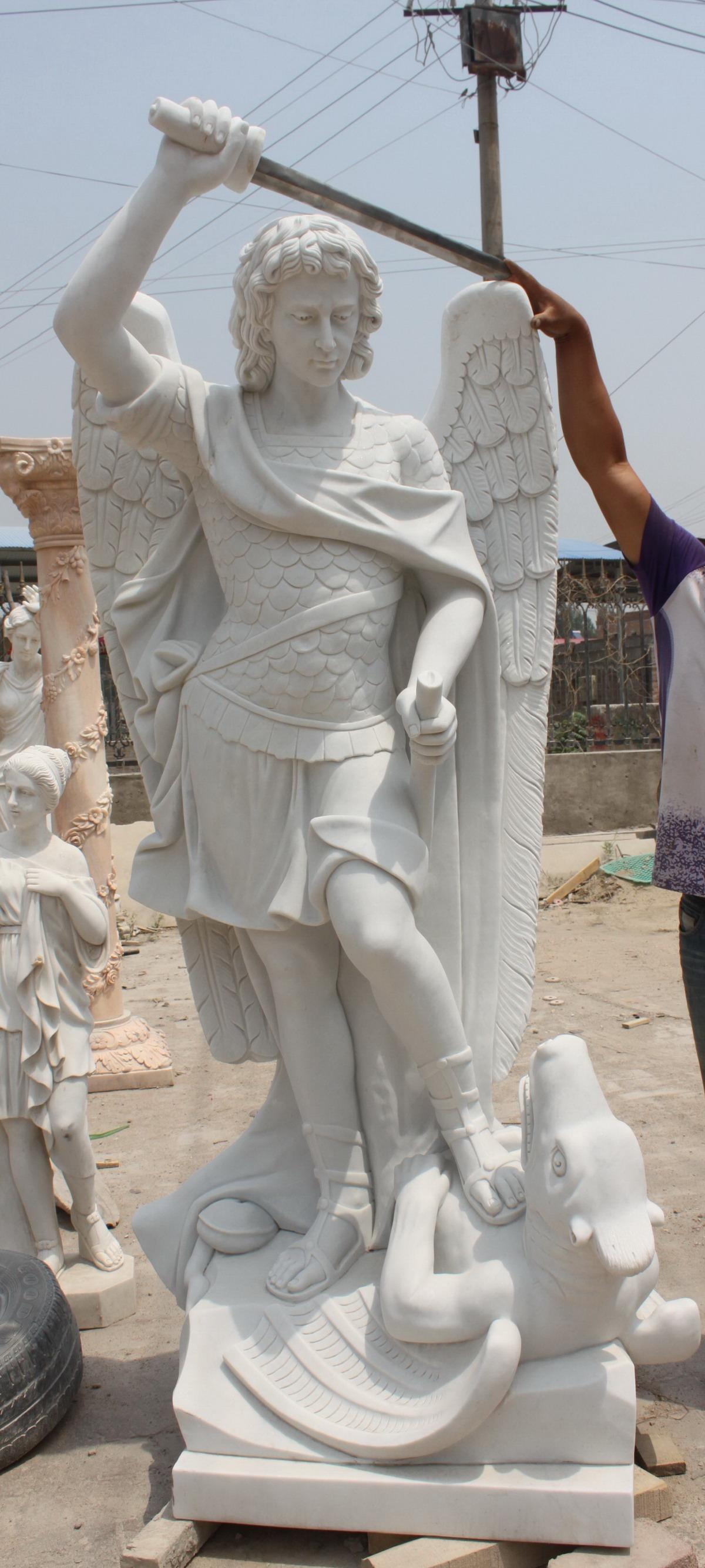 Marble Statue - St. Michael