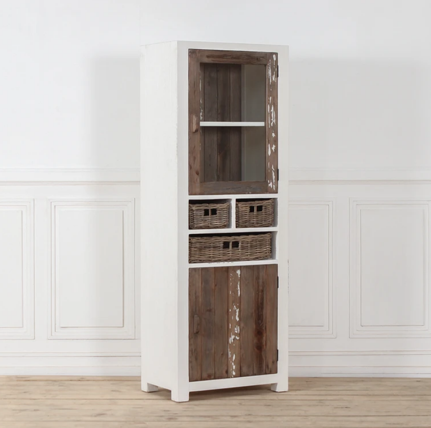 AIMANN Vitrine 2 Doors 3 Drawers