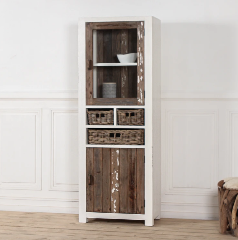 AIMANN Vitrine 2 Doors 3 Drawers