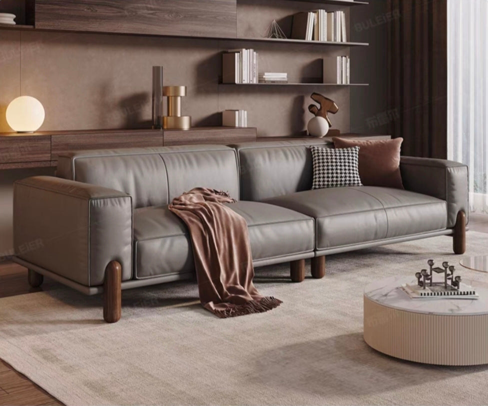 BLAIR Minimalist Leather Sofa