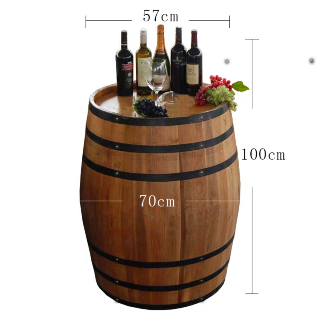 ILD Wooden Barrel Decor