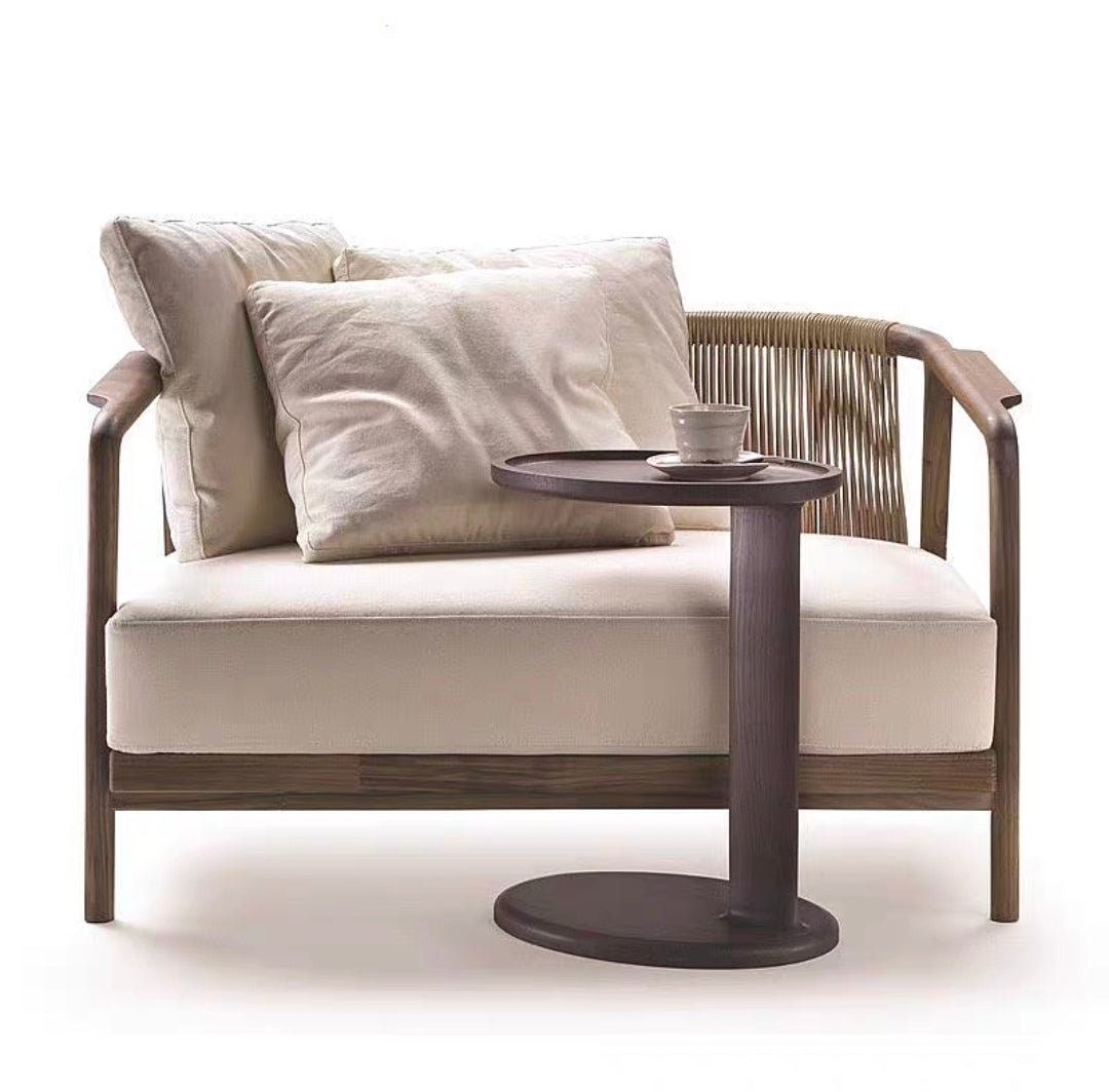 ILD 2-Seater Solid Wood Designer Sofa