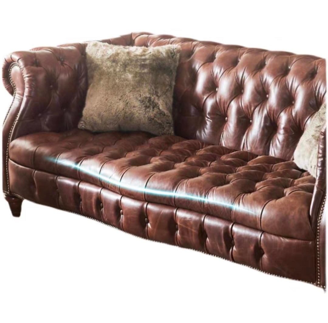 ILD 2 Seater Leather Sofa