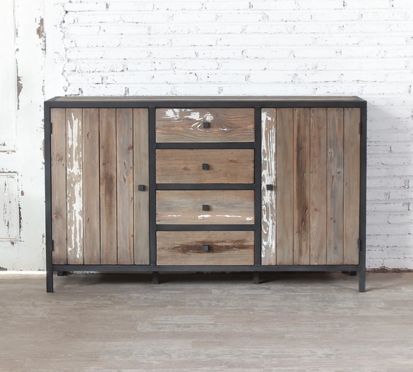 STAHL Sideboard 2 Doors 4 Drawers