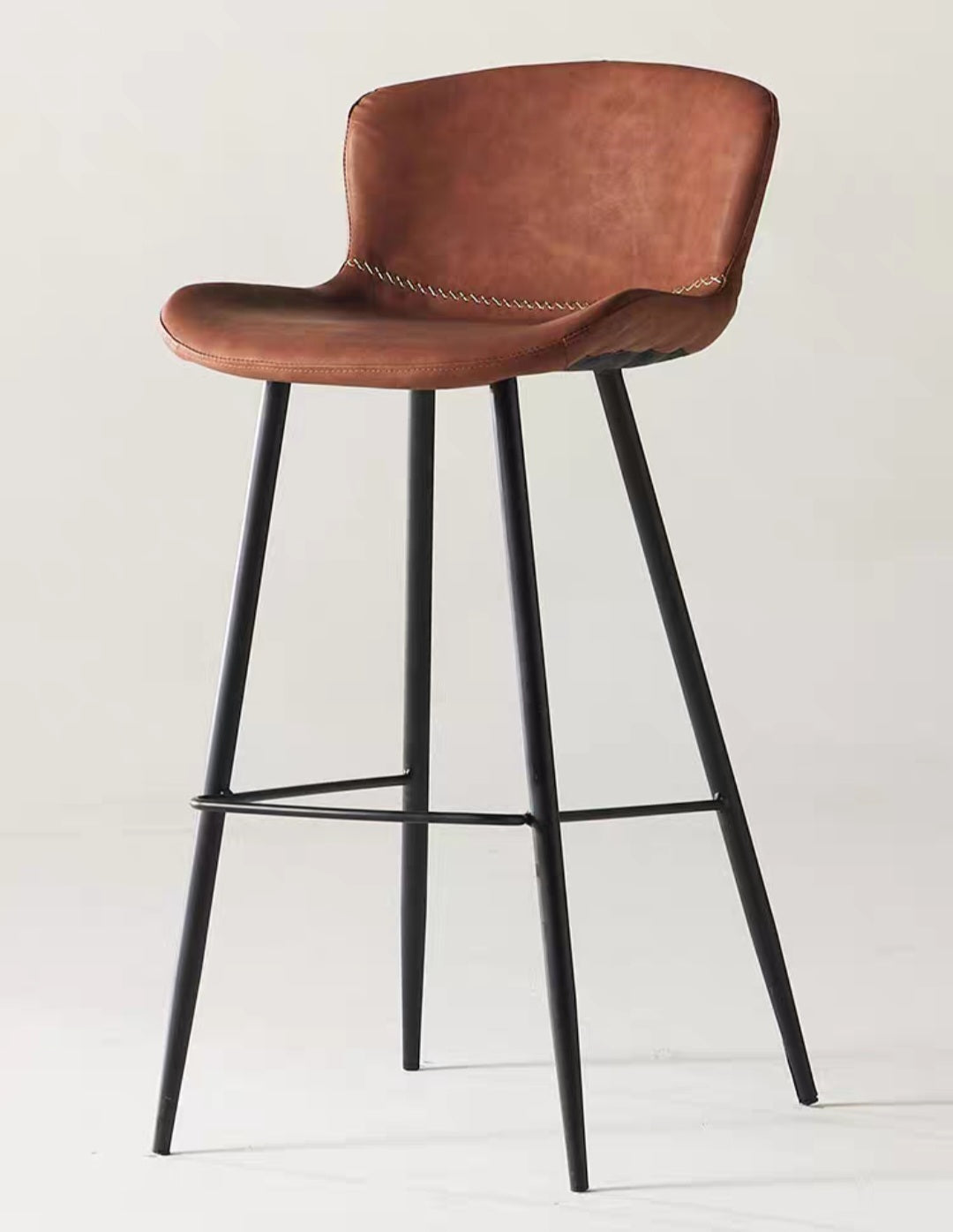 BEN Leather Bar Counter Chair