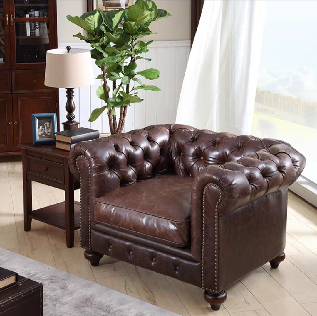KAG 3-Seater Leather Sofa
